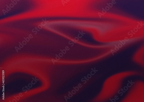 Abstract liquid gradient background with grain texture. Red fluid color gradient.