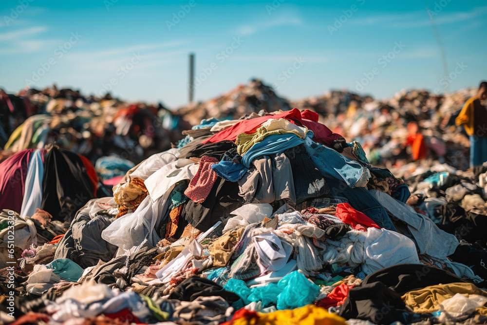 Clothes Piled In Landfill Clothes Piled In Landfill