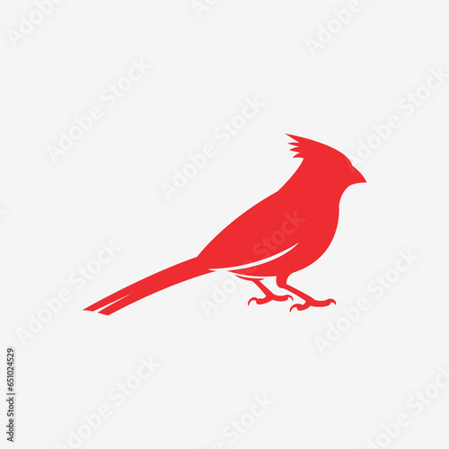 cardinal bird logo icon vector illustration
