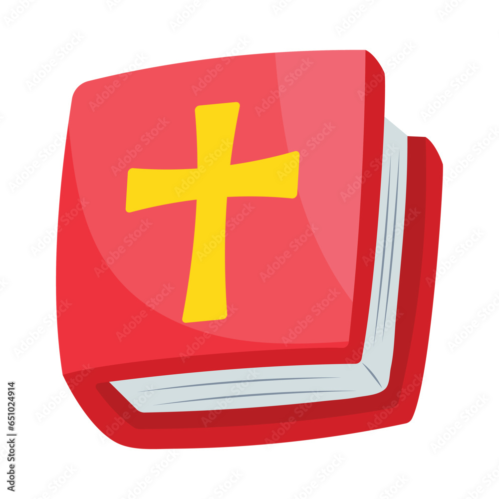 Fototapeta premium Bible vector colorful stickers Icon Design illustration. EPS 10 File