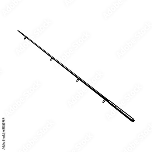 Wallpaper Mural fishing rod silhouette,fishing hook,fishing rod Torontodigital.ca