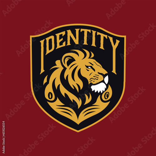 Logo Shield Lion Head