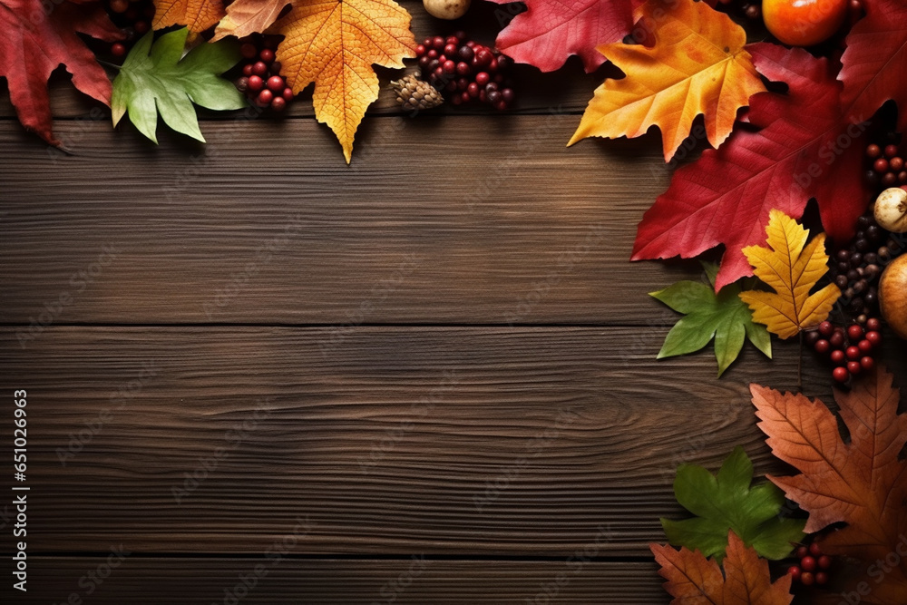 Frame Of Autumn Leaves With Ample Space For Text Thanksgiving Day Frame Of Autumn Leaves With Ample Space For Text Thanksgiving Day