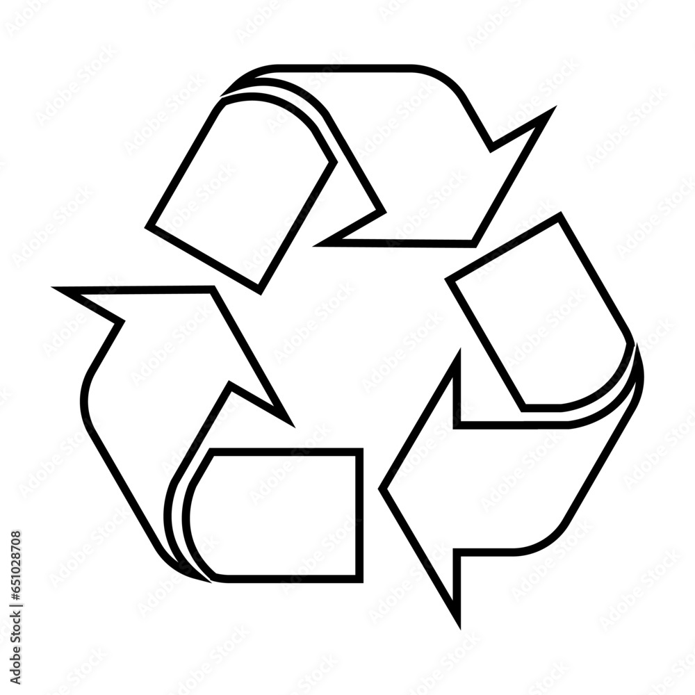 Recycle vector icon recycling garbage symbol environment for graphic design, logo, web site, social media, mobile app, ui illustration Recycle vector icon recycling garbage symbol environment for graphic design, logo, web site, social media, mobile app, ui illustration