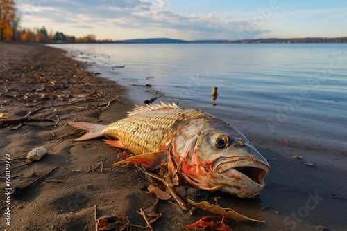 Lifeless Fish On Shore photo