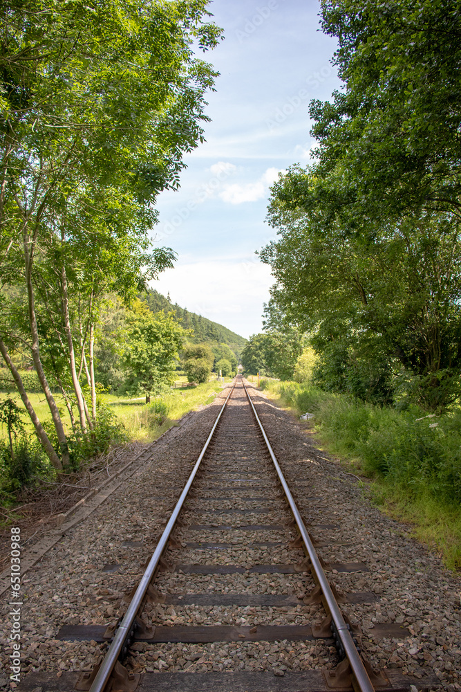 Down the rail track in the Summertime.