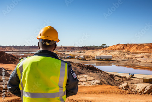 Security Personnel Monitoring Access And Safety In Uranium Mining Areas