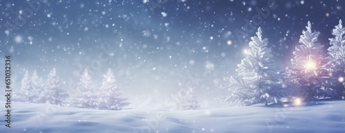 Winter christmas background. Snow winter background for new year and christmas © megavectors