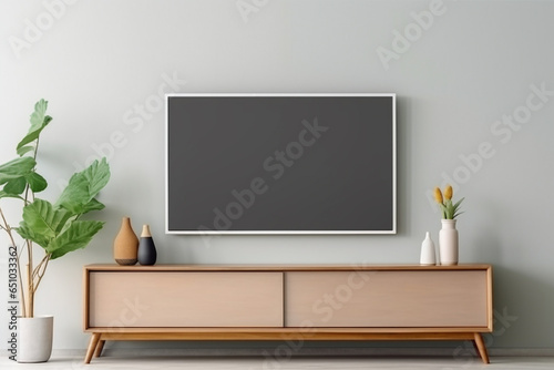 Tv Frame With Empty Space On Wall