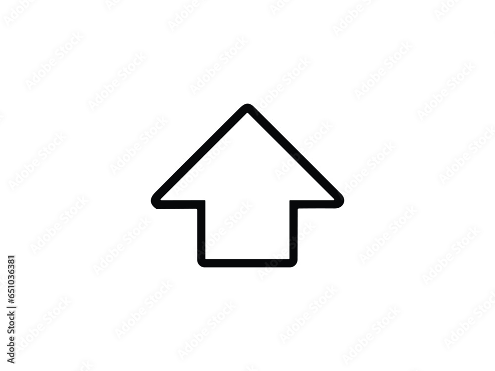 arrow icon on white background vector symbol arrow icon on white background vector symbol