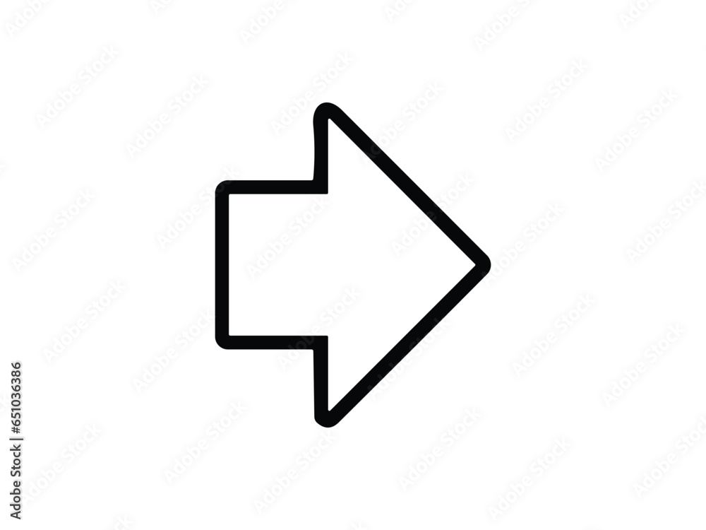 arrow icon on white background vector symbol arrow icon on white background vector symbol