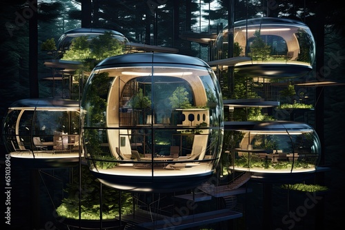 Futuristic Building, Tree House Constructions, Substanable Living and modern Architecture
