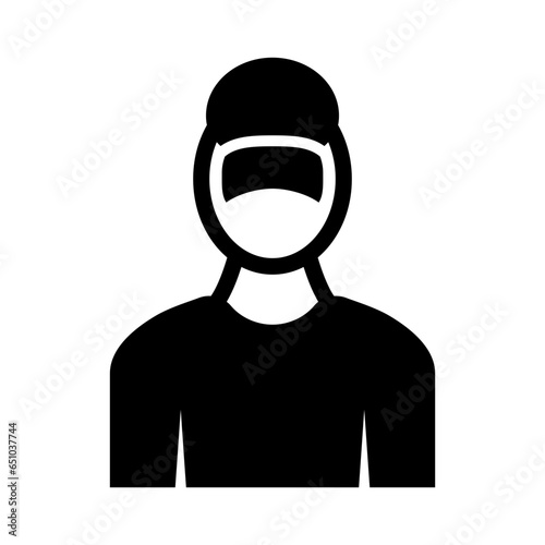 Fielder Thick Line Two Colors Glyph Two Color Icon Design