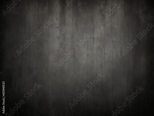 Dark grunge textured wall background. Black and white colors. AI-Generated