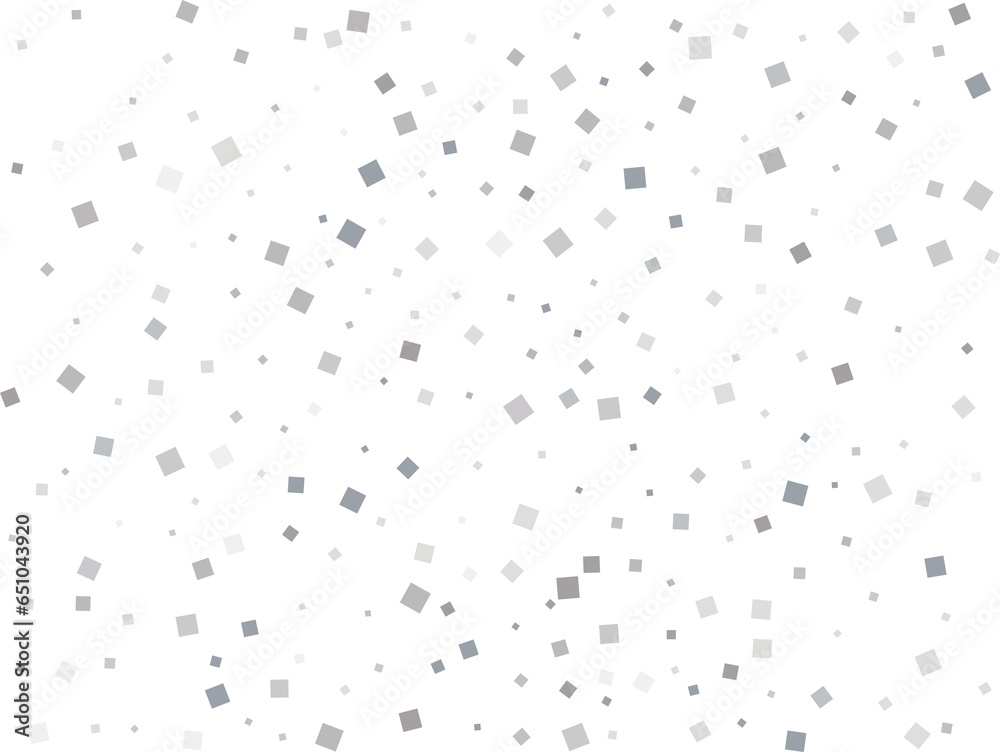 Elegant Shiny Silver Square Confetti Elegant Shiny Silver Square Confetti