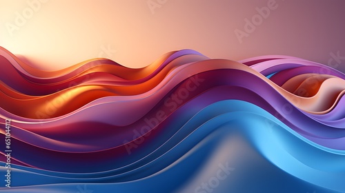 Abstract Colorful Waves  A Dynamic Visual Symphony