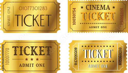 Set of isolated golden tickets