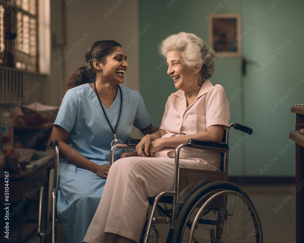 nurse helping elderly person in wheelchair nurse helping elderly person in wheelchair