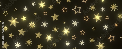 XMAS Stars - golden stars - © vegefox.com