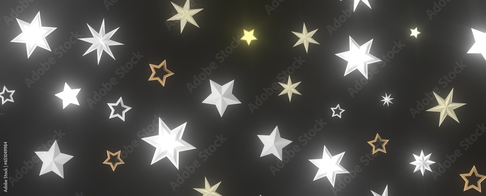 Descendant Christmas Constellations: Mind-Blowing 3D Illustration of Falling Festive Star Patterns Descendant Christmas Constellations: Mind-Blowing 3D Illustration of Falling Festive Star Patterns