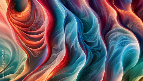 Abstract colorful background with waves