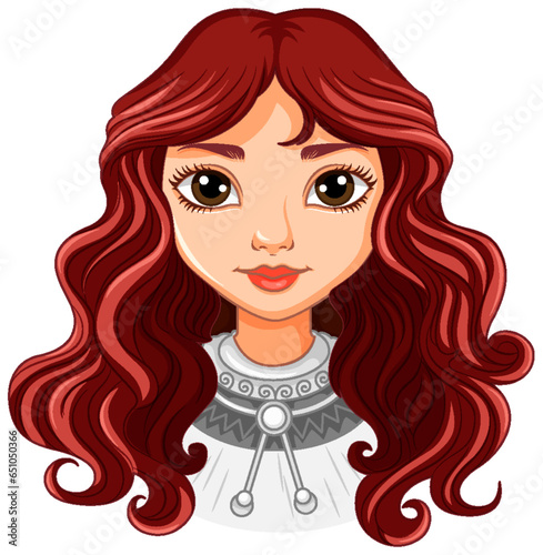 Beautiful woman portrait isolated