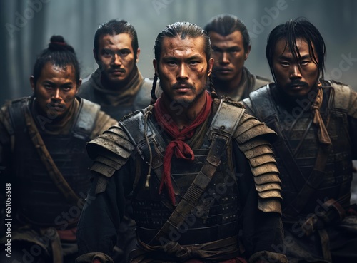 A group of samurai