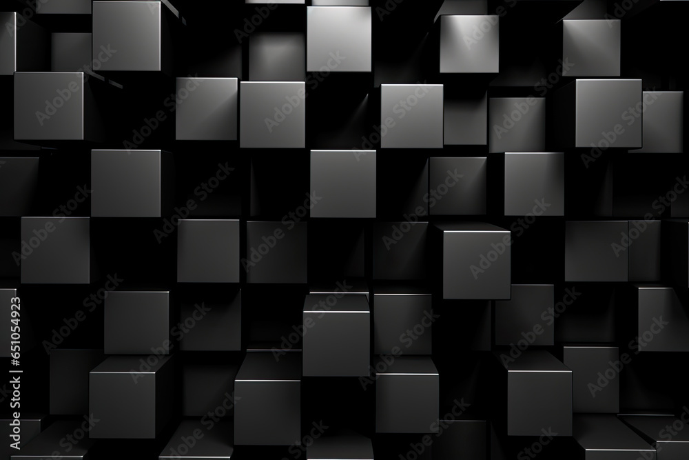 A black background with a set of cubes A black background with a set of cubes