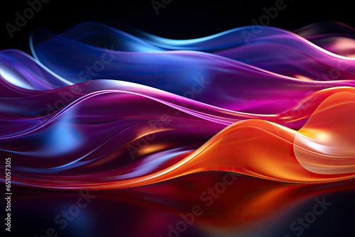 Lighting motion blur abstract waves colorfull background