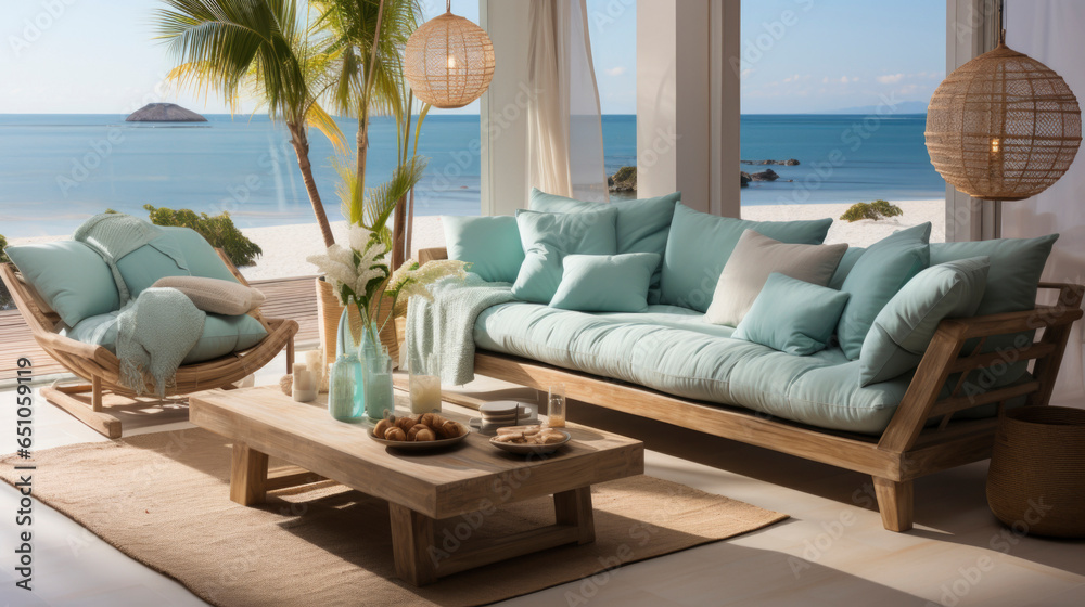 Coastal interior design. Interior photography of a residential timber ...