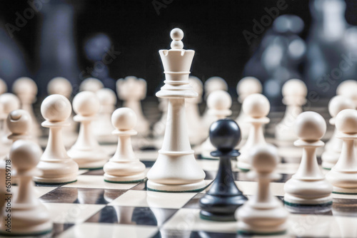 Concept of victory  Chess exemplifies the interplay of strategy and competition  where success is achieved by plotting moves and capturing the king.