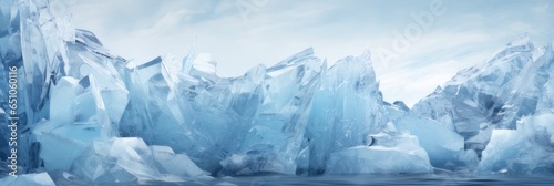 crystalline shards of icy blues and whites converge to form a dazzling photo