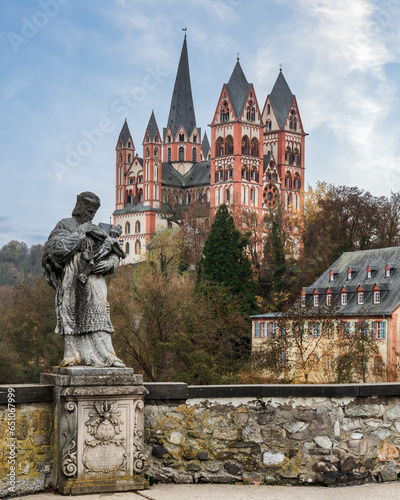 The cathedral of Limburg an der Lahn, a landmark of the city, in Hessen, Germany