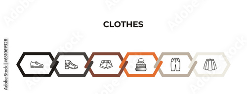 leggins, barrel handbag, nylon jacket, jumpsuit, women socks, hobo bag outline icons. editable vector from clothes concept. infographic template.