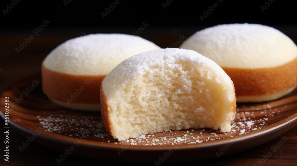 Mochi cakes, a delightful choice for those with a penchant for sweets.
