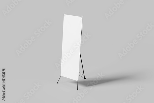 Blank Photo X Banner Mockup wall advertising stand