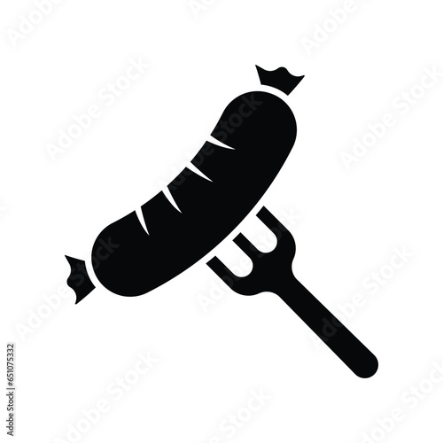 sausage icon vector design template simple and clean