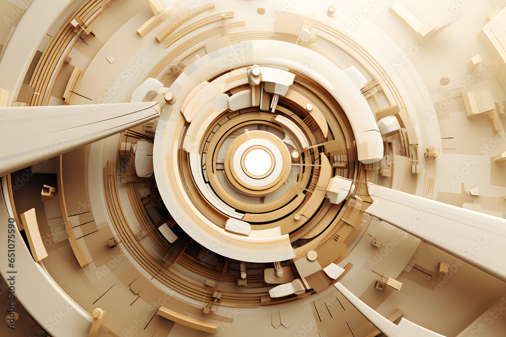 Fototapeta premium Abstract Background Modern Technology beige color