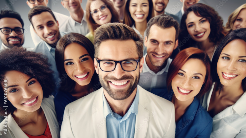 Group of succeed smiling people Group of succeed smiling people