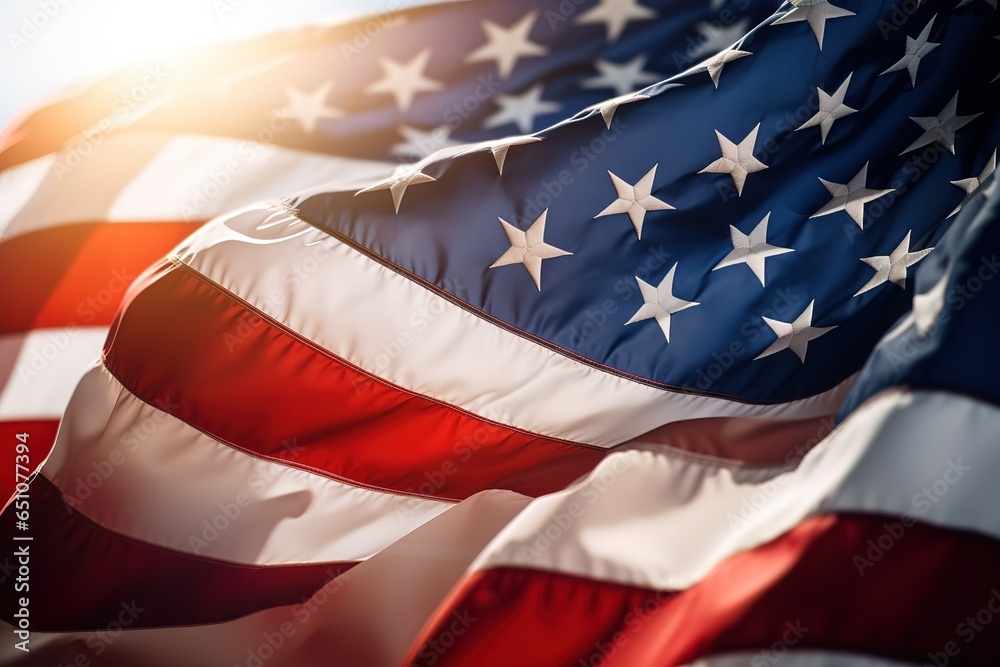 American flag for Memorial Day Stock Photo Adobe Stock