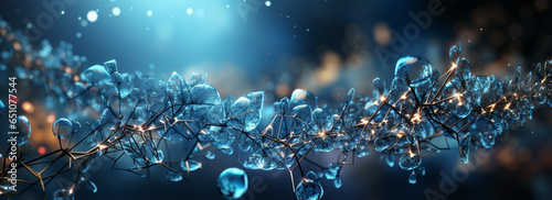 light blue technology background that features the essential role of DNA polymerase in DNA replication