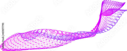 Network lines. Net wave information flow. Scientific paradigm solutions future. Forward vision progress. Big data cells deep development analysis. foresight conference background banner.