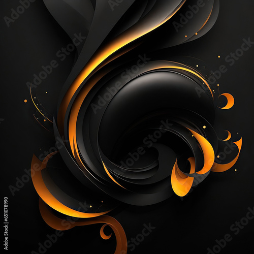 abstract black background with empty space for technology web