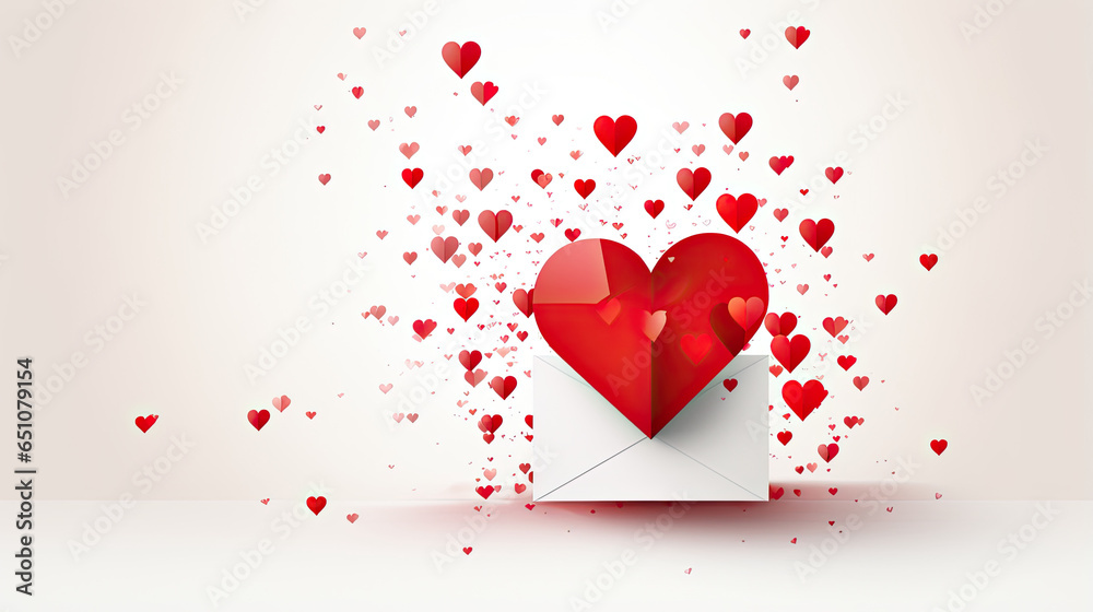 Valentine's Day greeting card. Love concept