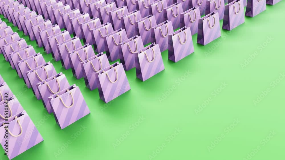 3d animation of shopping bag for online store or discount promotion shopping mall business packaging 3d animation of shopping bag for online store or discount promotion shopping mall business packaging