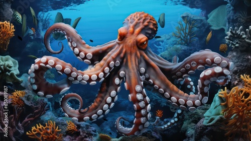 octopus in the sea © Zain Graphics