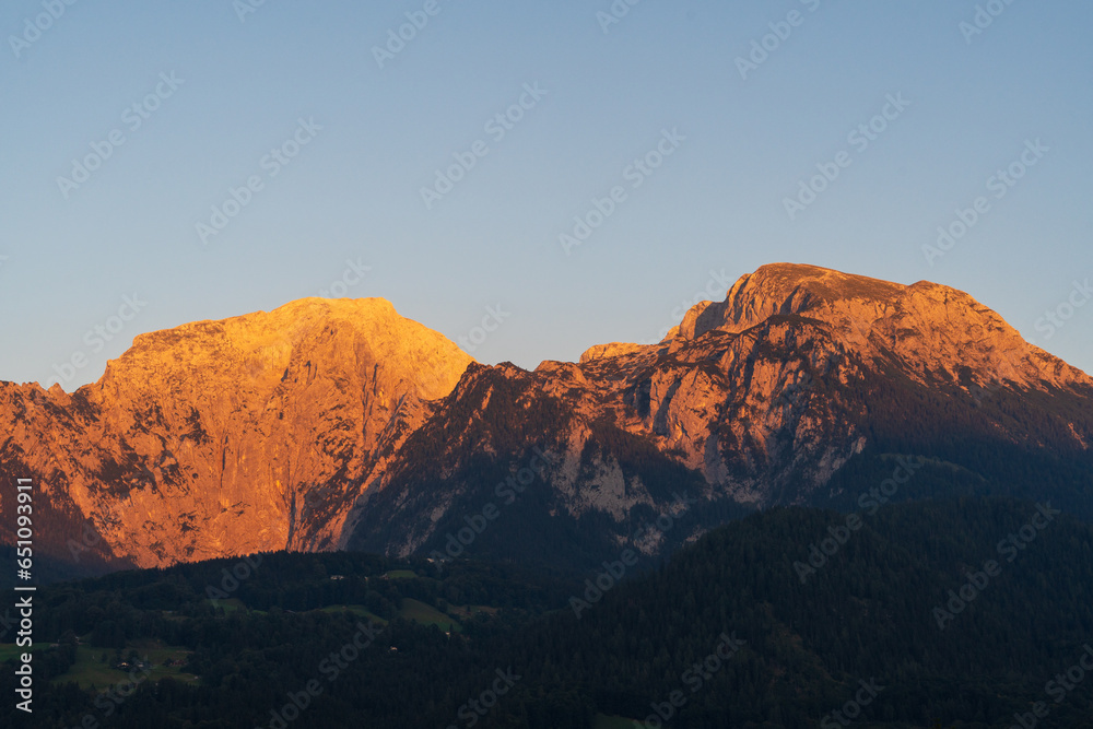 The German Alps or Bayerische Alpen Mountain Range
