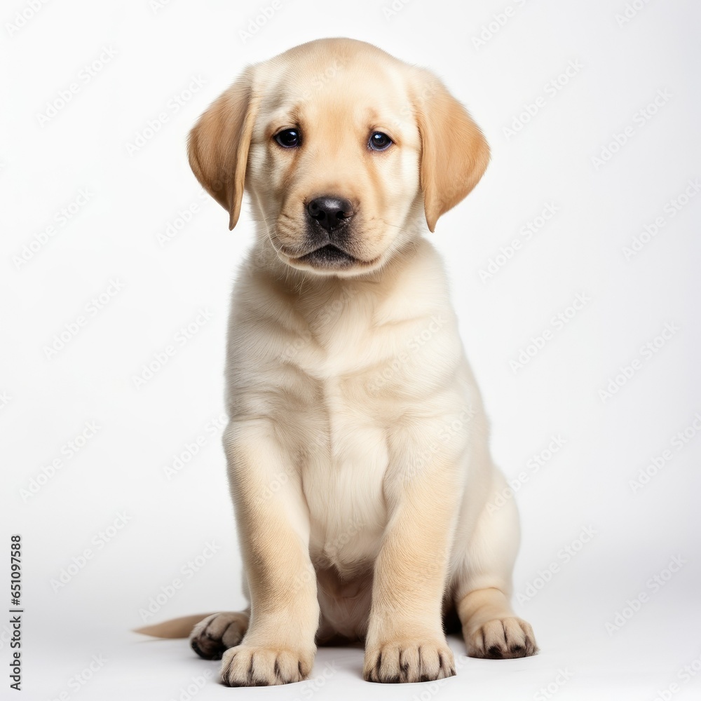 labrador puppy isolated on white background labrador puppy isolated on white background