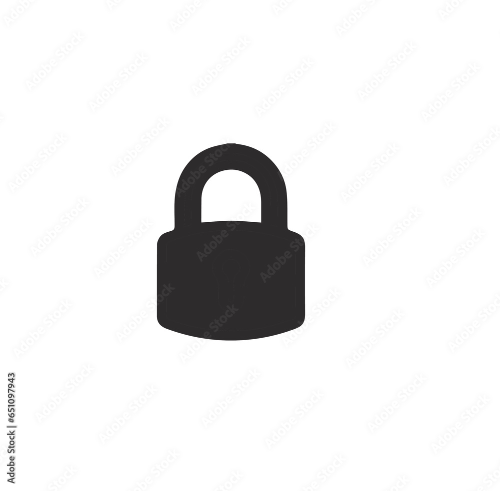 Lock Vector illustration isolated on white background. Lock Vector illustration isolated on white background.