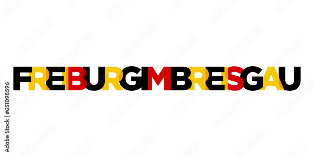 Freiburg im Breisgau Deutschland, modern and creative vector illustration design featuring the city of Germany for travel banners, posters, and postcards. Freiburg im Breisgau Deutschland, modern and creative vector illustration design featuring the city of Germany for travel banners, posters, and postcards.